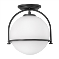 Quintiesse - Deckenleuchte SOMERSET 1xE27/60W/230V Ø 28,2 cm schwarz